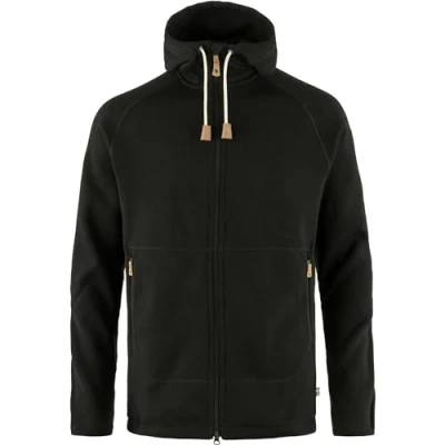 Abbildung von Fjallraven 82252 550 Övik Fleece Hoodie M Sweatshirt Herren Black Größe XS