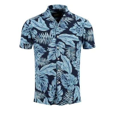 Abbildung von Key Largo MSH Belize 1/2 Patterned Hemd, Herren, Größe: Small, Navy