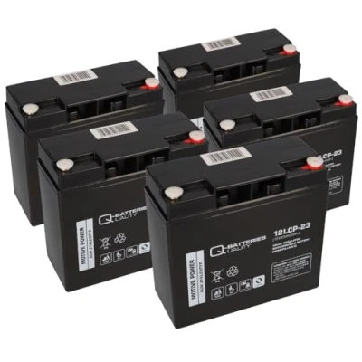 Abbildung von Akkuman.de Akkusatz 5x 12V 23Ah kompatibel zu 6 DZM 20 60V 20Ah Elektromobil Akku