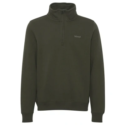 Abbildung von Blend Halfzip Sweatshirt, Herren, Größe: Small, Forest night