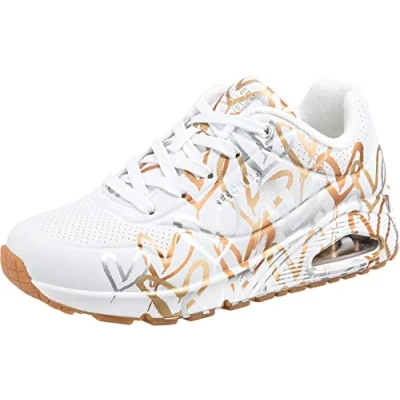 Abbildung von Skechers Sport UNO Sneaker low white/multicoloured metallic, Damen, Größe: 42, White/multi coloured metallic Schuhe