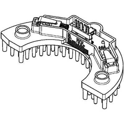 Abbildung von MAHLE ORIGINAL ABR 58 000P Regler, Innenraumgebläse PEUGEOT: 307 SW, Schrägheck