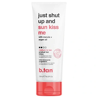 Abbildung von b.tan Graduelle Selbstbräunungslotion Just Shut Up and Sunkiss Me Ultra Feuchtigkeitsspendend mit Marula und Arganöl, Vegan, 200 ml