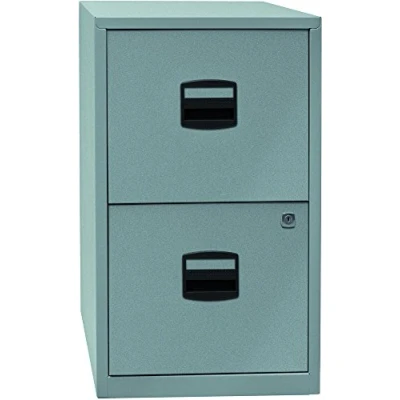 Abbildung von Bisley Home Hängeregistraturschrank PFA, 2 HR Schubladen, 355 Silber, 40 x 41.3 67.2 cm
