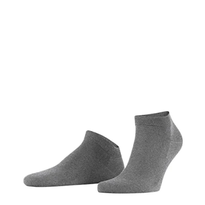 Abbildung von FALKE Herren Sneakersocken ClimaWool M SN Lyocell Wolle kurz einfarbig 1 Paar, Grau (Light Grey Melange 3216), 41 42