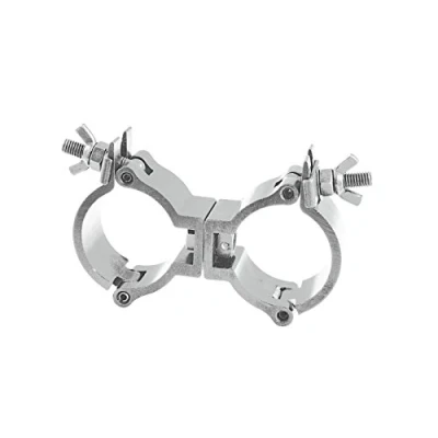 Abbildung von EUROLITE TPC 15 Klammer beweglich, silber Bewegliche Doppelklammer für 50 mm Rohr, Maximallast WLL 150 kg