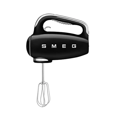 Abbildung von SMEG Handmixer 9 Stufen schwarz HMF01BLEU