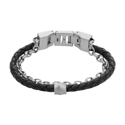 Abbildung von Fossil Armband silvercoloured, Herren, Größe: One Size, Silver coloured