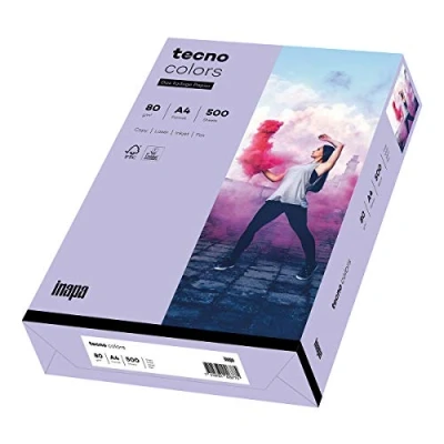 Abbildung von tecno Kopierpapier colors violett DIN A4 80 g/qm 500 Blatt
