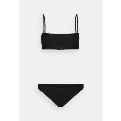 Abbildung von Roxy Camilo Bandeau Cheeky Bikini, Damen, Größe: Large, Anthracite