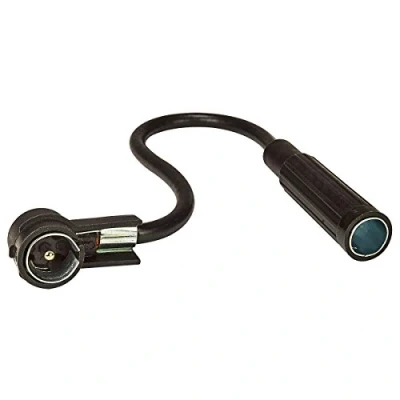 Abbildung von tomzz Audio 1500 007 Antennenadapter DIN 150 OHM Buchse Kupplung auf ISO 50 Stecker alt neu 16cm