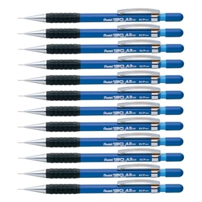 Abbildung von Pentel 120 A3 A317 Druckbleistift, 0.7 mm, Härtegrad HB, blau (12 Stück)