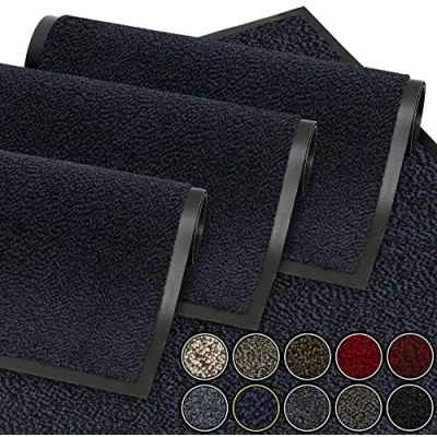 Abbildung von GadHome Fußmatte Blau 40x60 cm Eingangstürmatte wasserdicht waschbar strapazierfähiger Schmutzfänger Rutschfester Schmutzfängerfußmatte für Haustür, Flur, Eingang, Küche, Schlafzimmer