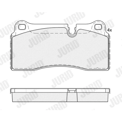 Abbildung von JURID 574144J Bremsbelagsatz BMW: 2 Coupe