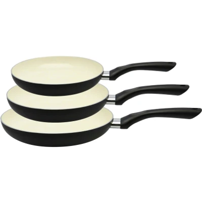 Abbildung von Elo Basic Pfannen Set, Aluminium, (Set, 3 tlg., 1x Bratpfanne Ø 20 cm, 24 28 cm), Induktion