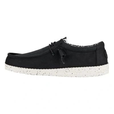 Abbildung von Hey Dude Wally Sportlicher Schnürer, Herren, Größe: 41, Noir blanc Schuhe