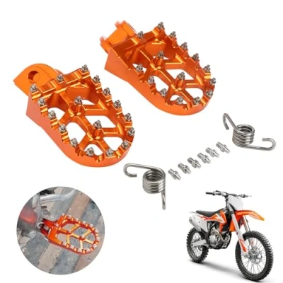 Abbildung von Fußrasten Pedale CNC für SX SXF EXC EXCF XC XCF XCW XCFW SMC 65 85 125 150 200 250 300 350 1290 Motorrad