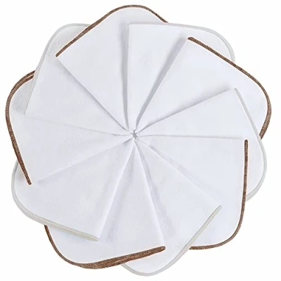 Abbildung von mimaDu Moltontücher Babytücher Baby Waschlappen Set, als feuchte natur verwendbar, Trockentücher, Lappen Kunstunterricht Kinder, Oeko TEX Baumwolltücher 10er 25x25 cm (Nude Töne)