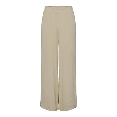Abbildung von Pieces MIT Weitem BEIN Stoffhose, Damen, Größe: XS, White pepper
