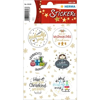 Abbildung von 10 x HERMA Sticker Weihnachtspost VE=12