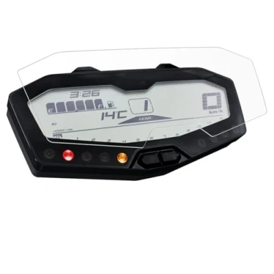 Abbildung von 2X Yamaha MT 07 / FZ 07/700 (2014 2020) Tracer Displayschutzfolie Tachoschutzfolie Screen Protector Ultra Clear