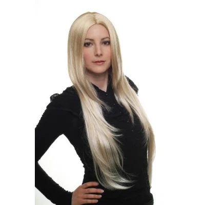Abbildung von WIG ME UP 3217 24BT613 Perücke lang blond mix hell mit Mittelscheitel