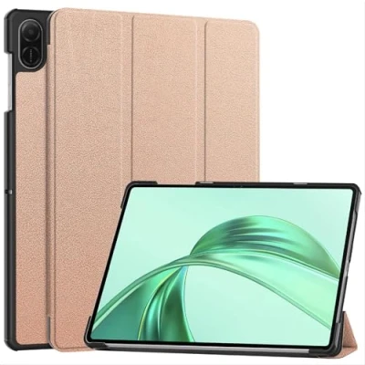Abbildung von GIOPUEY Hülle Kompatibel mit Honor Pad X8A, Flip Case [Bracket Funktion] 360 Schutz Roségold