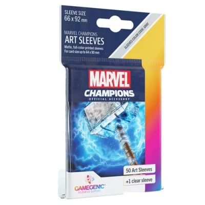 Abbildung von Gamegenic, Marvel Champions Sleeves Thor, Sleeve color code: Gray