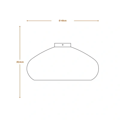 Abbildung von LEDVANCE Deckenleuchte Decor Cardboard Drop braun aus Wellpappe, leicht, E27, 400 mm Durchmesser, Leuchtenschirm recyceltem Material, nachhaltig durch austauschbare Lichtquelle, einfache Montage