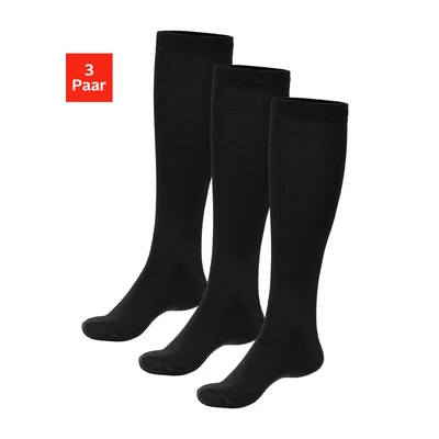 Abbildung von Bench. Kniestrümpfe, (Packung, 3 Paar), Herrenkniestrümpfe mit wärmender Wolle