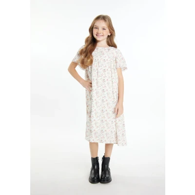 Abbildung von Dreimaster Freizeitkleid für Kinder, Größe: 140, Weiss blume