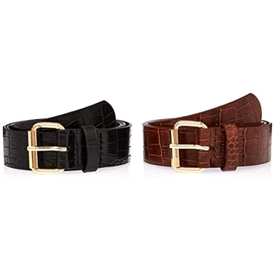 Abbildung von Trendyol Damen Multi colored 2 package buckled woman belt Color , Color, S EU
