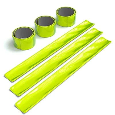 Abbildung von EAZY CASE Fahrradreflektor 6er Set Schnapp Leuchtarmbänder, Sichtbarkeit im Straßenverkehr Schnapparmband Reflektorbänder Gelb