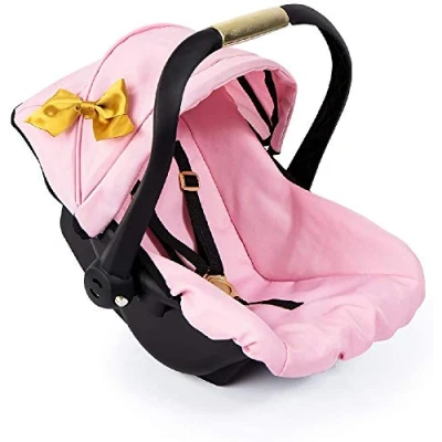 Abbildung von Bayer Puppen Autositz mit Dach, rosa/goldfarben, rosa/goldarben, Dach