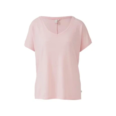 Abbildung von Locker geschnittenes T Shirt aus Leinenmix zartrosa M