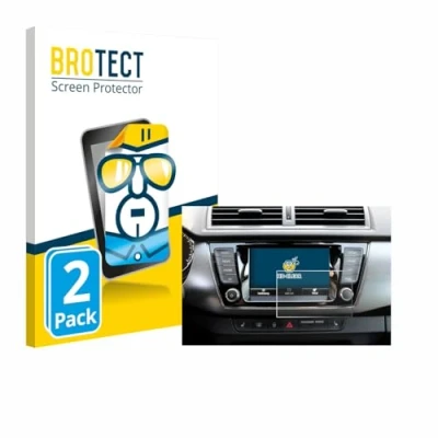 Abbildung von BROTECT (2 Stück Schutzfolie für Skoda Fabia 3 Combi Displayschutz Folie Ultra Klar