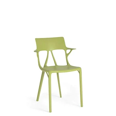 Abbildung von Kartell A.I. Stuhl, Polypropylen, Grün, 55 x 59 94 cm, 2 Stück