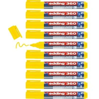 Abbildung von edding 360 boardmarker geel 10ST 1,5 3 mm / 4 360005