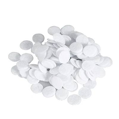 Abbildung von 100 Stück Baumwollfilter, Filter Baumwolle, 7 verschiedene Durchmesser für Arten von Schönheit Maschine Diamant Dermabrasion Maschine(10mm)