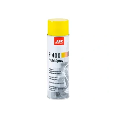 Abbildung von APP F400 Profil Spray Unterbodenschutz für Auto mit Sonde Hohlraumversiegelung bernsteinfarben 500 ml