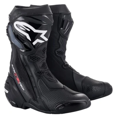 Abbildung von Alpinestars Supertech R Motorradstiefel schwarz 44 (Packung, Antistatische und Öl Benzinfeste Sohle)