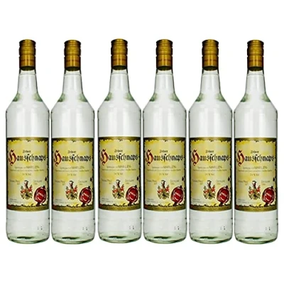 Abbildung von Thomas Prinz Hausschnaps Marille Obstbrand 34% I Visando Paket (6 x 1,0 Liter)