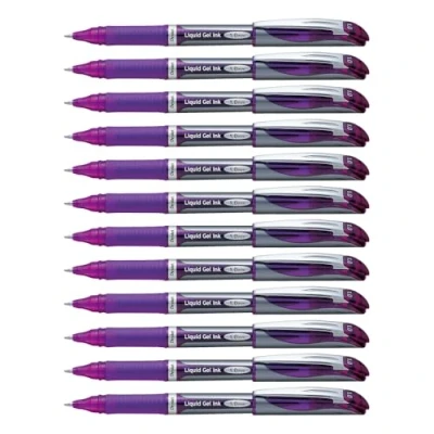Abbildung von Pentel BL60 V Gel Tintenroller EnerGel mit Kappe 1,0 mm, 12 Stück, violett