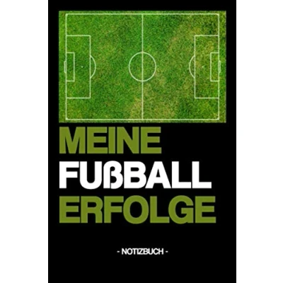 Abbildung von MEINE FUßBALL ERFOLGE: Notizbuch Tore Spiele Pokale Geschenk kariert ca. DIN A5