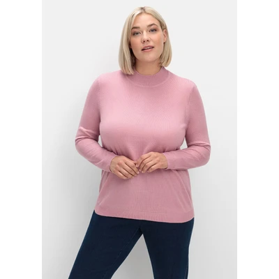 Abbildung von Sheego Strickpullover, Damen, Größe: 44, Rosé