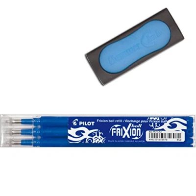 Abbildung von Pilot Tintenrollermine Frixion BLS FR7 L S3 (3 Ersatzmine 0,7 blau + 1 Radierer)