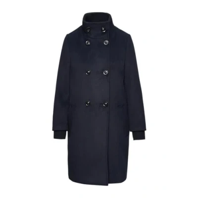 Abbildung von s.Oliver Black Label Kurzmantel, Damen, Größe: 32, Navy