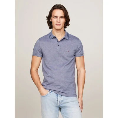 Abbildung von Tommy Hilfiger Poloshirt &quot;PRETWIST MOULINE SLIM FIT POLO&quot;, mit melierter Optik