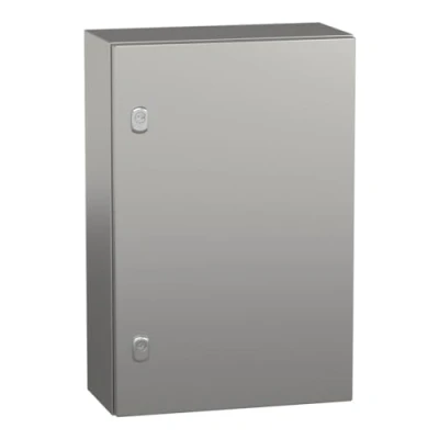 Abbildung von SCHNEIDER ELECTRIC Wandschrank S3X , Edelstahl AISI 304L, 600 x 400 200 mm, HxBxT, 1 Tür, ohne Montageplatte, IP66