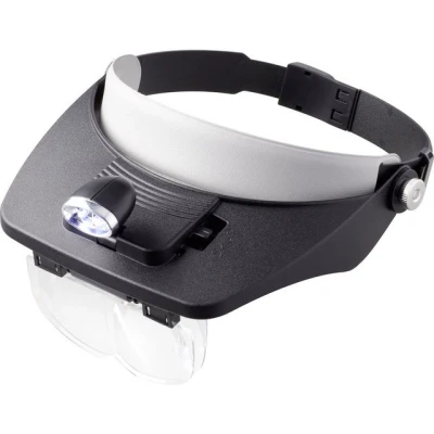 Abbildung von TOOLCRAFT Handlupe TO 5137803 Kopflupe mit LED Beleuchtung Vergrößerungsfaktor
